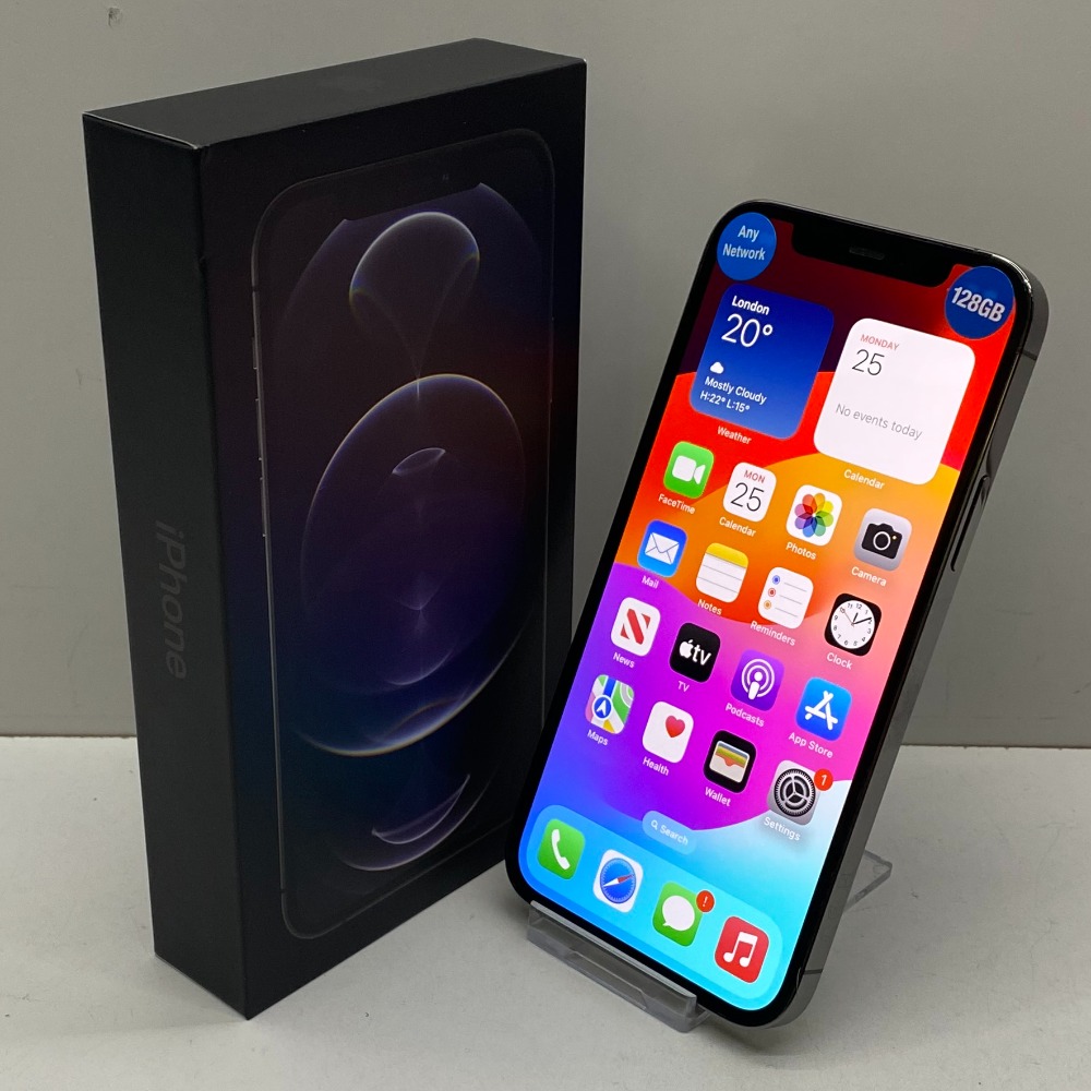 Apple iPhone 12 Pro Unlocked Model A2407 128GB Graphite Boxed Own4Less